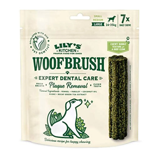 Lily's Kitchen Pacote de 7 Palitos Woofbrush Grandes de Cuidado Dental para Cão (7X 47g) - PetDoctors - Loja Online