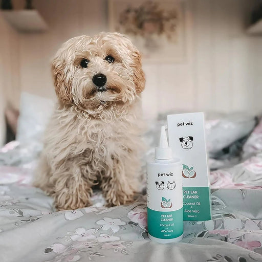 Limpador de orelhas para cães e gatos, óleo de côco e aloé vera (240 ml) - PetDoctors - Loja Online