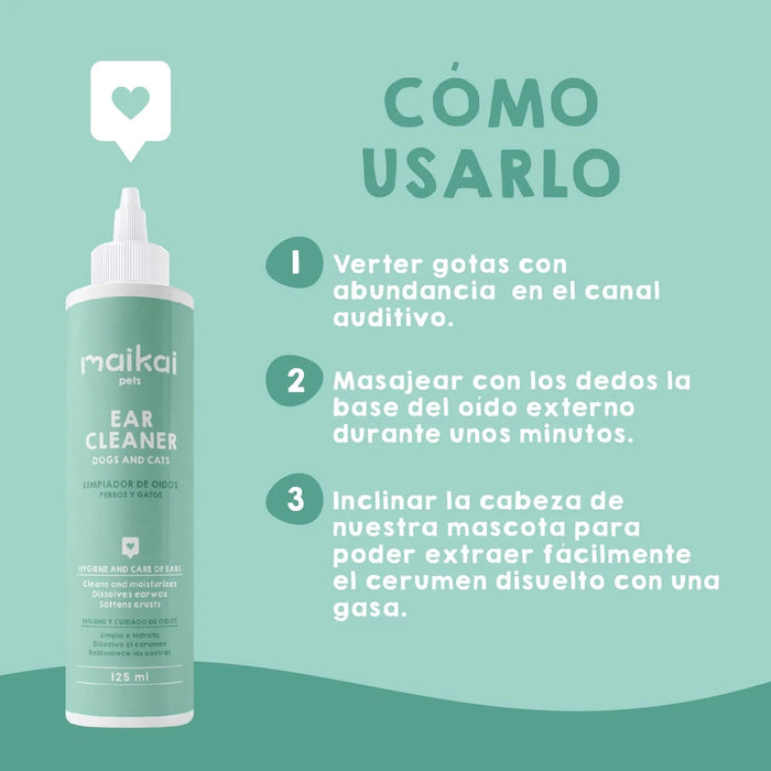 Limpador de ouvidos para cães e gatos (125ml) - PetDoctors - Loja Online