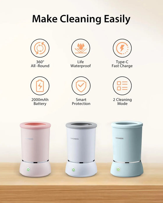 Limpador de patas para cão DOGNESS, com silicone macio, carregamento rápido USB - PetDoctors - Loja Online