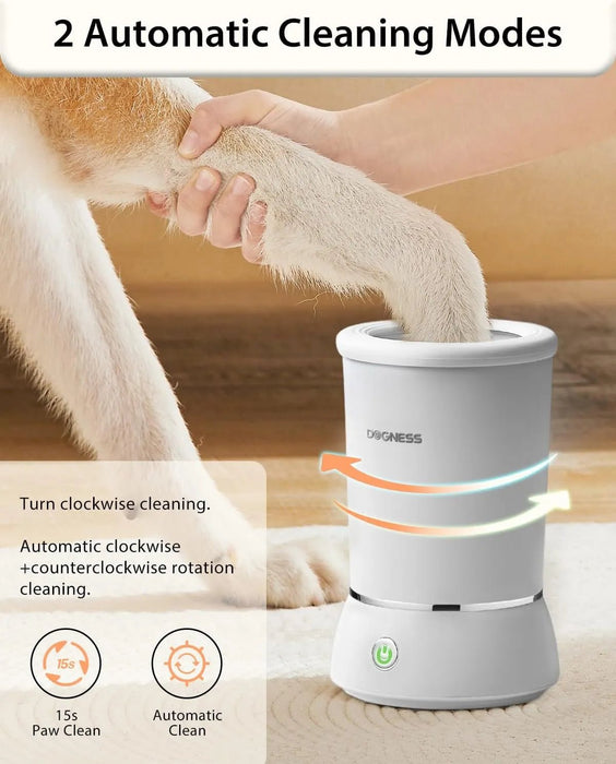 Limpador de patas para cão DOGNESS, com silicone macio, carregamento rápido USB - PetDoctors - Loja Online