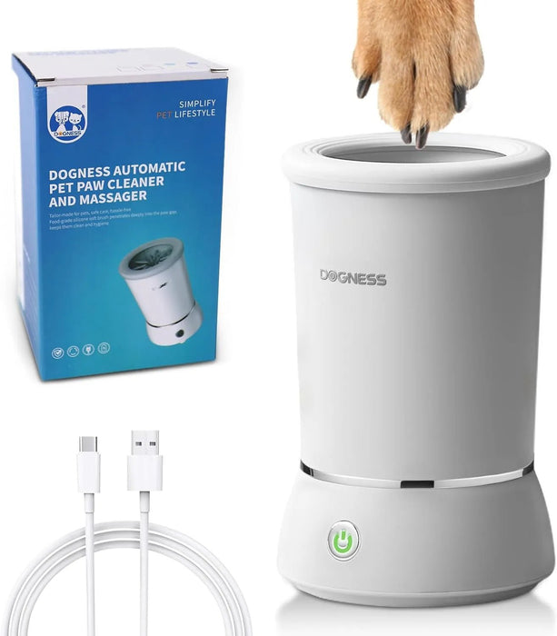 Limpador de patas para cão DOGNESS, com silicone macio, carregamento rápido USB - PetDoctors - Loja Online