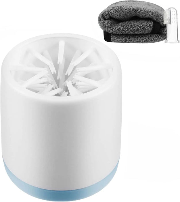 Limpador manual de patas para cão pequeno, com oferta de escova de dentes e toalha - PetDoctors - Loja Online
