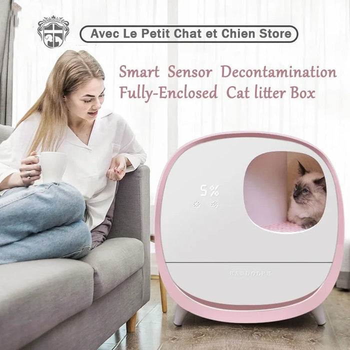 Liteira / WC de Luxo, totalmente fechada e com desodorização automática - PetDoctors - Loja Online