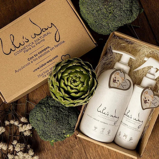 Lulu's Way Champô natural para cães com condicionador - para pele sensível e dermatite sem alérgenos, sem parabenos - 100 % vegan natural - PetDoctors - Loja Online