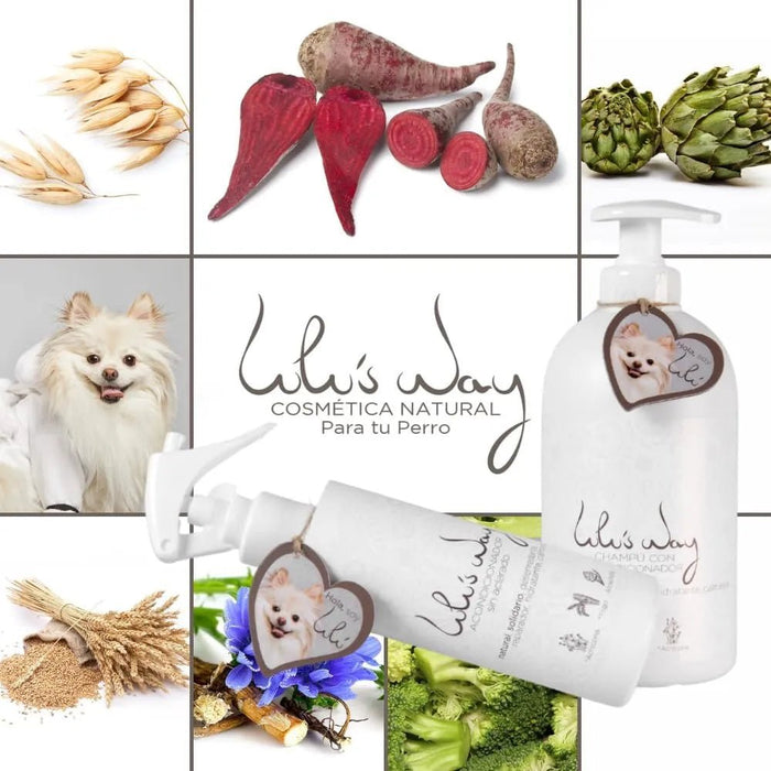 Lulu's Way Champô natural para cães com condicionador - para pele sensível e dermatite sem alérgenos, sem parabenos - 100 % vegan natural - PetDoctors - Loja Online