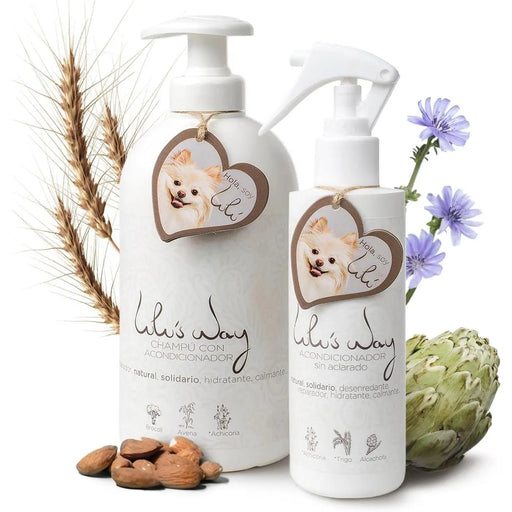 Lulu's Way Champô natural para cães com condicionador - para pele sensível e dermatite sem alérgenos, sem parabenos - 100 % vegan natural - PetDoctors - Loja Online