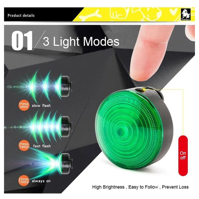 Luz LED de Segurança para Coleiras (Impermeável) - PetDoctors - Loja Online