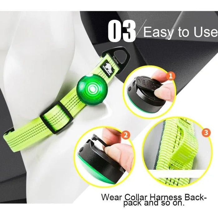 Luz LED de Segurança para Coleiras (Impermeável) - PetDoctors - Loja Online