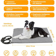 Manta elétrica para cães e gatos, temporizador ajustável, almofada aquecida - PetDoctors - Loja Online