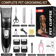 Máquina profissional de cortar pelo a cães | corta - pelos para animais | corta - pelos de baixo ruído e carregamento rápido - PetDoctors - Loja Online
