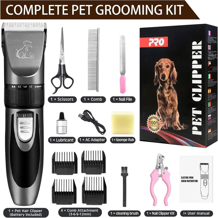 Máquina profissional de cortar pelo a cães | corta - pelos para animais | corta - pelos de baixo ruído e carregamento rápido - PetDoctors - Loja Online