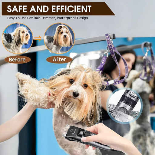 Máquina profissional de cortar pelo a cães | corta - pelos para animais | corta - pelos de baixo ruído e carregamento rápido - PetDoctors - Loja Online