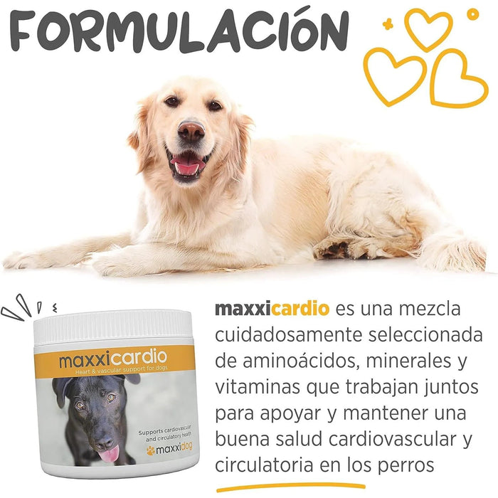 maxxicardio Suplemento cardiaco e cardiovascular para cães (em pó: 150 gramas) - PetDoctors - Loja Online