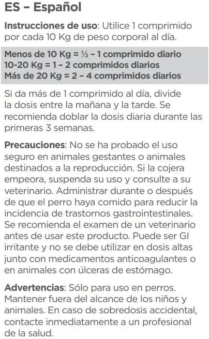 maxxiflex+ Suplemento avançado para as articulações do cão - glucosamina, condroitina, MSM, ácido hialurónico , garra do , bromelina, açafrão - PetDoctors - Loja Online
