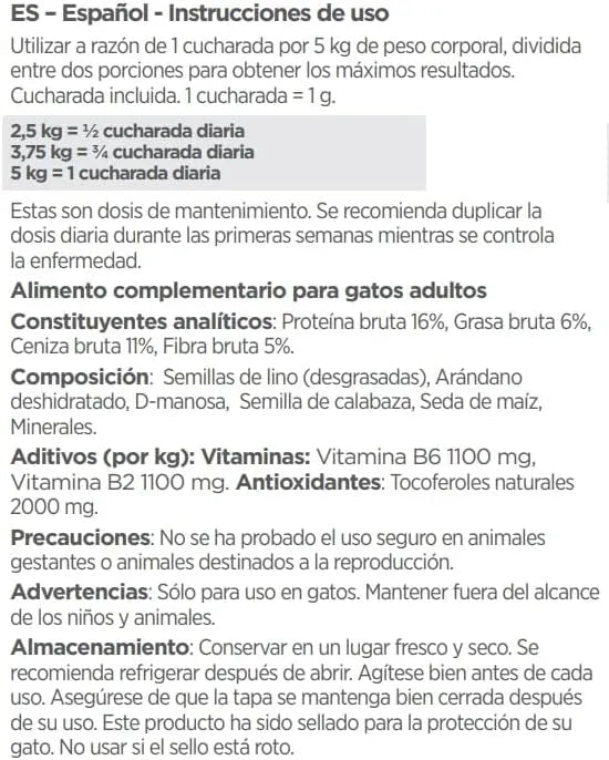 maxxiUtract Suplemento urinário e vesical para gatos - Ajuda à saúde do sistema urinário, controlo da bexiga e recorrência de ITU - com mirtios (em pó: 90 gramas) - PetDoctors - Loja Online