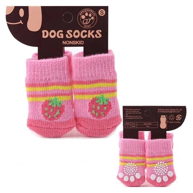 Meias para Cães (aderentes, não escorregam) - 4 meias por conjunto - PetDoctors - Loja Online