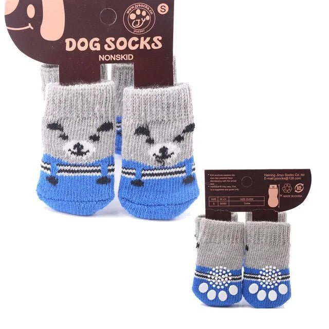 Meias para Cães (aderentes, não escorregam) - 4 meias por conjunto - PetDoctors - Loja Online