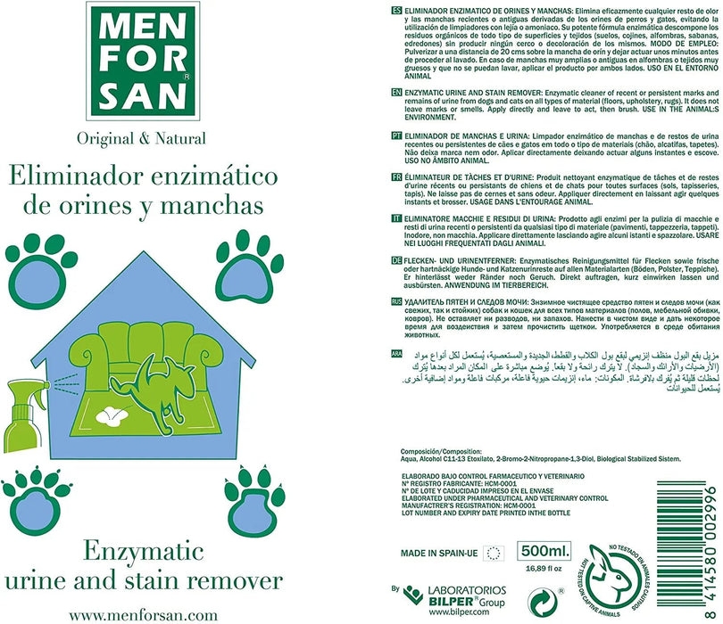 MENFORSAN - Eliminador de urina e manchas para animais de estimação - PetDoctors - Loja Online