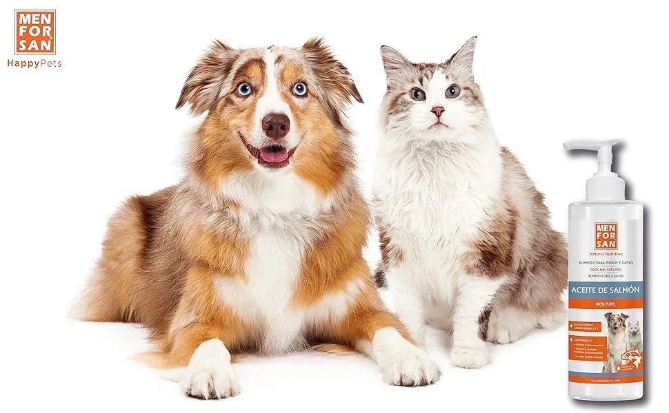 MENFORSAN Óleo de salmão para cães e gatos, otimiza o sistema imunitário, fortalece as articulações e os ossos | Reduz problemas de pele, 500 ml - PetDoctors - Loja Online