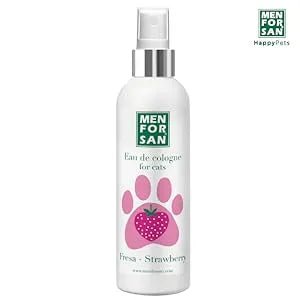 MENFORSAN Pack higiene e beleza para gatos menforsan, champô muito macio gatos 300 ml, colónia morango para gatos de 125 ml, champô em espuma para cães e gatos 200 ml, rico aroma a morangos - PetDoctors - Loja Online