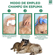 MENFORSAN Pack higiene e beleza para gatos menforsan, champô muito macio gatos 300 ml, colónia morango para gatos de 125 ml, champô em espuma para cães e gatos 200 ml, rico aroma a morangos - PetDoctors - Loja Online
