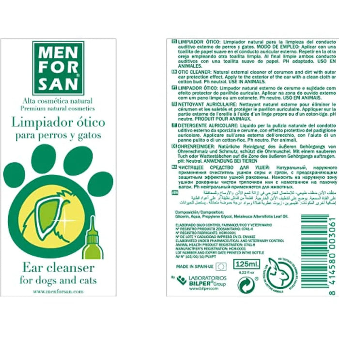 MENFORSAN para Limpeza de Orelhas de Cães e Gatos - 125 ML - PetDoctors - Loja Online