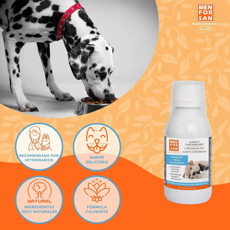 MENFORSAN RELAX Alimento complementar líquido para cães e gatos (120 ml) - PetDoctors - Loja Online