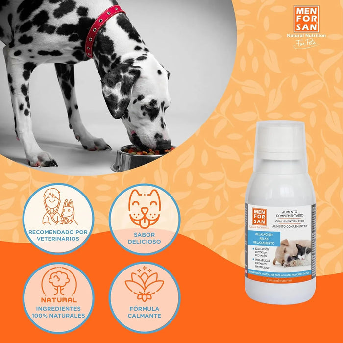 MENFORSAN RELAX Alimento complementar líquido para cães e gatos (120 ml) - PetDoctors - Loja Online