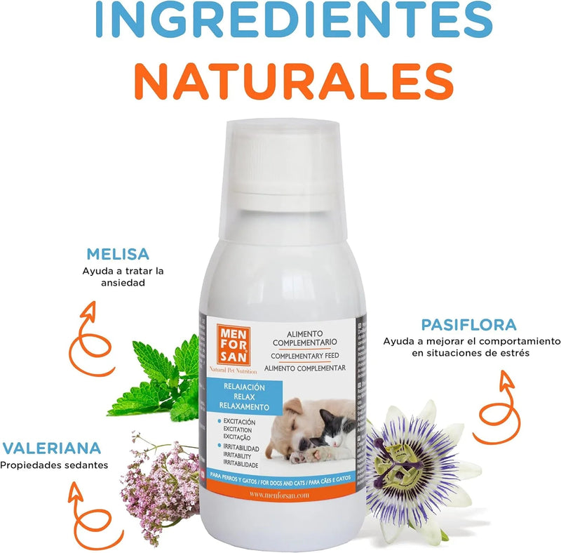 MENFORSAN RELAX Alimento complementar líquido para cães e gatos (120 ml) - PetDoctors - Loja Online