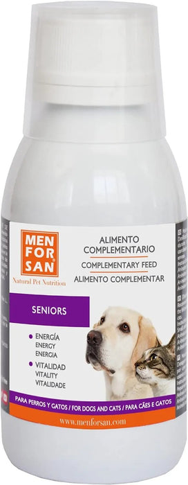 MENFORSAN SENIOR Suplemento nutricional líquido para cães e gatos sênior | Melhora o desempenho físico, traz vitalidade | Aumenta o apetite | 120 ml - PetDoctors - Loja Online