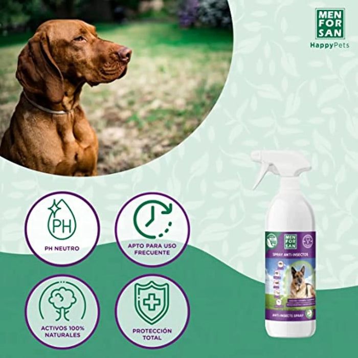 MENFORSAN Spray Anti - insetos para cães, (250 ml e 750 ml) - 3 ativos naturais, argosa, geraniol e lavanda - PetDoctors - Loja Online
