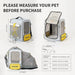 Mochila Transportadora Breezy Zone para gatos e cães pequenos, Expansível e Dobrável - Mochila de viagem - PetDoctors - Loja Online