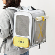 Mochila Transportadora Breezy Zone para gatos e cães pequenos, Expansível e Dobrável - Mochila de viagem - PetDoctors - Loja Online