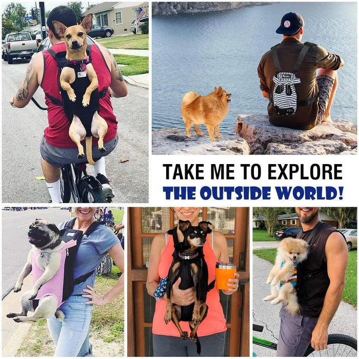 Mochila Transportadora Frontal Ajustável para Cães Pequenos - PetDoctors - Loja Online