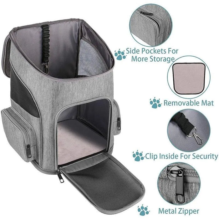 Mochila Transportadora para Cães Pequenos ou Gatos - PetDoctors - Loja Online