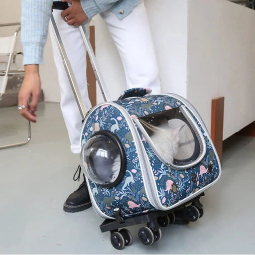 Mochila / Trolley respirável, tipo cápsula, para Gatos ou Cães pequenos - PetDoctors - Loja Online