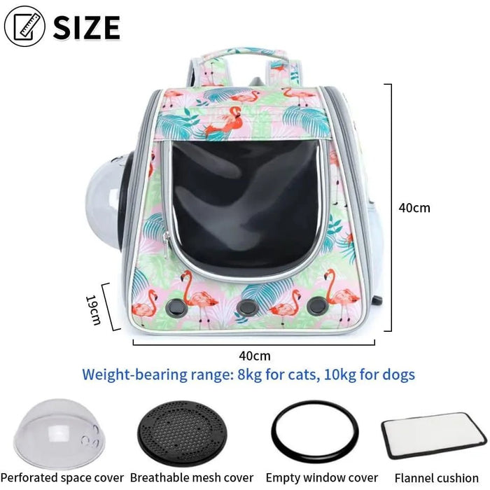 Mochila / Trolley respirável, tipo cápsula, para Gatos ou Cães pequenos - PetDoctors - Loja Online