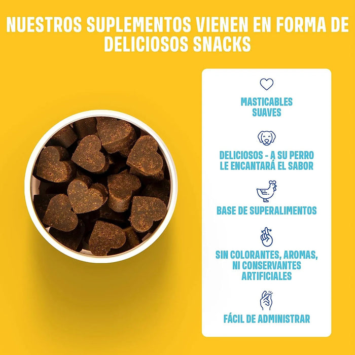 Multivitaminas - Complemento alimentar Multivitamínico para cães - cuidado completo para uma vida feliz do cão - 60 biscoitos de frango (270 g) - PetDoctors - Loja Online