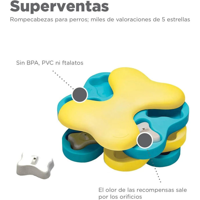 Nina Ottosson Brinquedo - Dispensador interativo de recompensas - Quebra - cabeças para cães - PetDoctors - Loja Online
