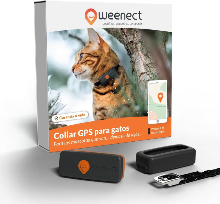 Novo GPS para gatos | Cat XS | mini rastreador GPS em tempo real | o menor do mercado | subscrição | coleira incluída - PetDoctors - Loja Online