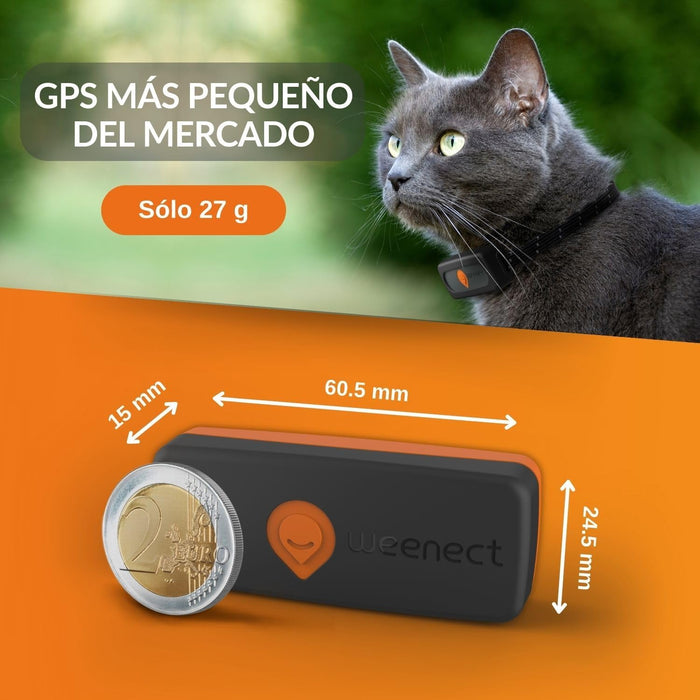 Novo GPS para gatos | Cat XS | mini rastreador GPS em tempo real | o menor do mercado | subscrição | coleira incluída - PetDoctors - Loja Online