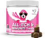 NutriPaw Tratamentos imunitários para cães, acalmar a comichão das patas, olhos, orelhas, pele, pára de morder, lamber, arranhões, perfeito para cães pequenos, médios e grandes - PetDoctors - Loja Online