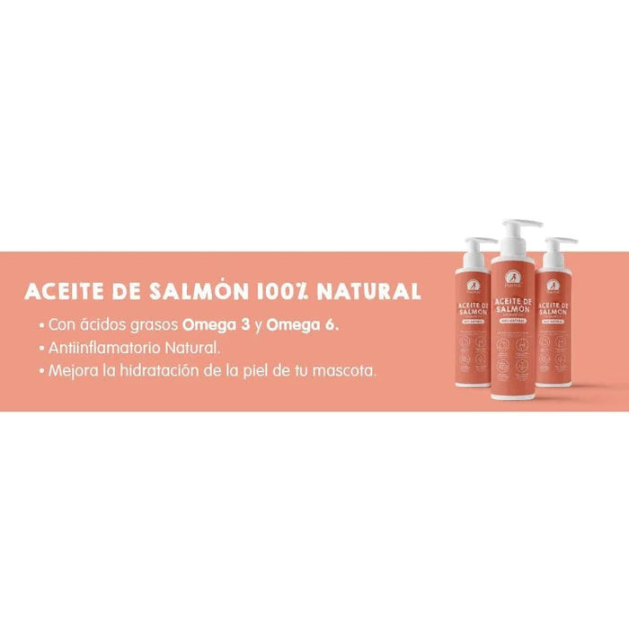 Óleo de salmão para cães e gatos - anti - inflamatório, ômega 3 e 6, pele saudável e pelo brilhante, vitaminas e cálcio, 100% natural - PetDoctors - Loja Online