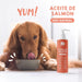 Óleo de salmão para cães e gatos - anti - inflamatório, ômega 3 e 6, pele saudável e pelo brilhante, vitaminas e cálcio, 100% natural - PetDoctors - Loja Online