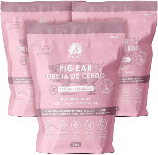 Orelhas de porco para cães - Snacks 100 % naturais - alternativa aos ossos para cães - orelha de porco completa desidratada - PetDoctors - Loja Online