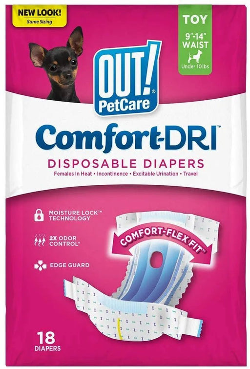 OUT! Fraldas para Cadelinhas - Descartáveis e Absorventes com ajuste à prova de fugas - PetDoctors - Loja Online
