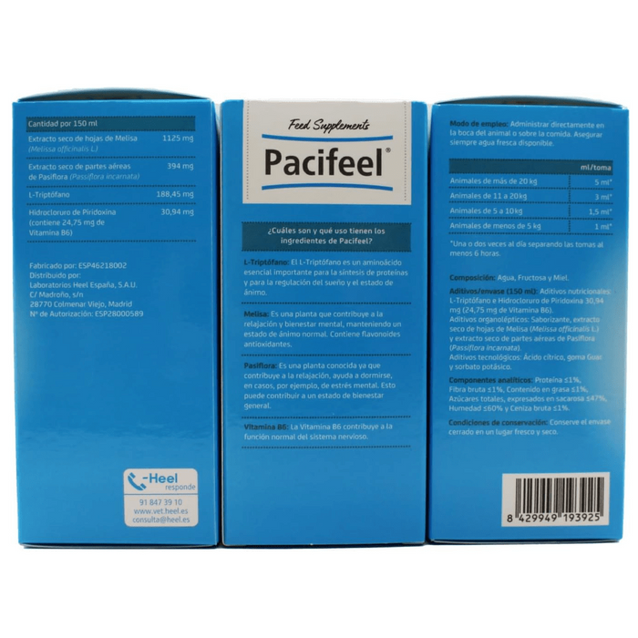 Pacifeel Heel - Suplemento Natural Anti - Ansiedade para Cães e Gatos 150ml - PetDoctors - Loja Online
