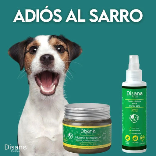 Pack Higiene bocal para cães | Spray bocal e pó de higiene bocal | evita o mau hálito | combate o tártaro | protege dentes e gengivas - PetDoctors - Loja Online
