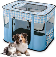 Parque dobrável para cães pequenos e gatos, portátil, uso interno ou exterior - PetDoctors - Loja Online
